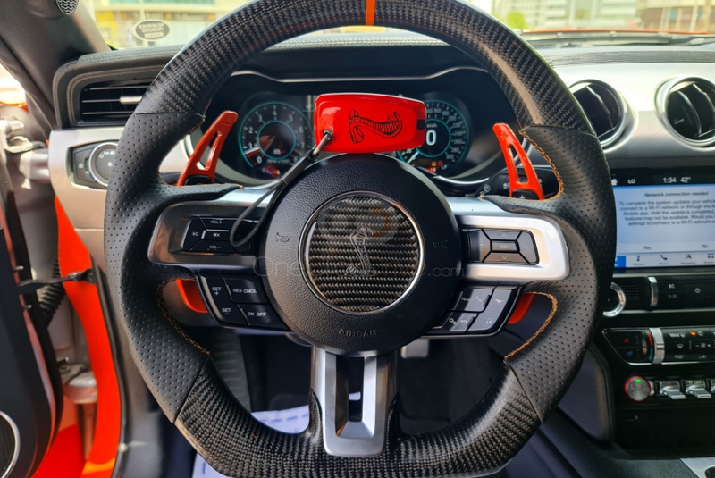 Portakal Ford Mustang Shelby GT500 Dönüştürülebilir V8 2020